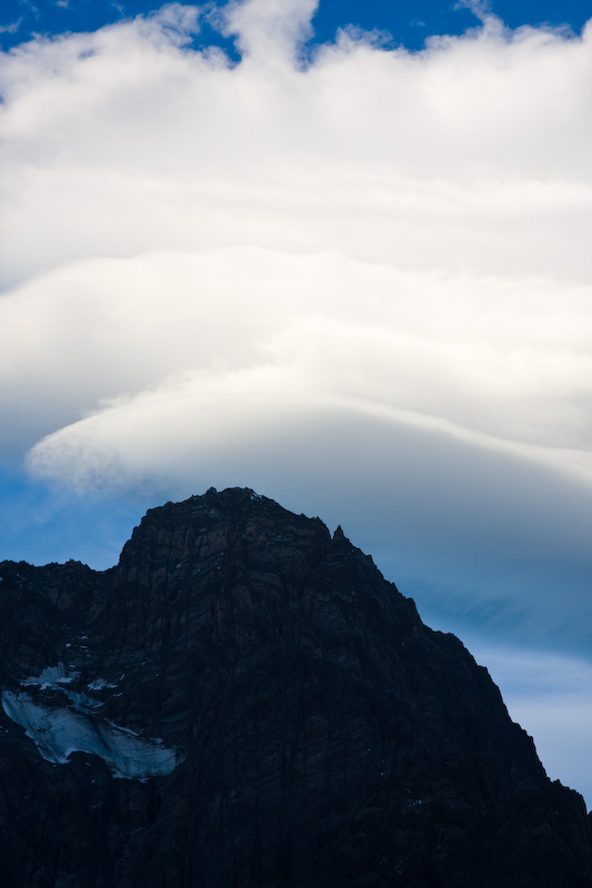 Lenticular Clouds Above Peak